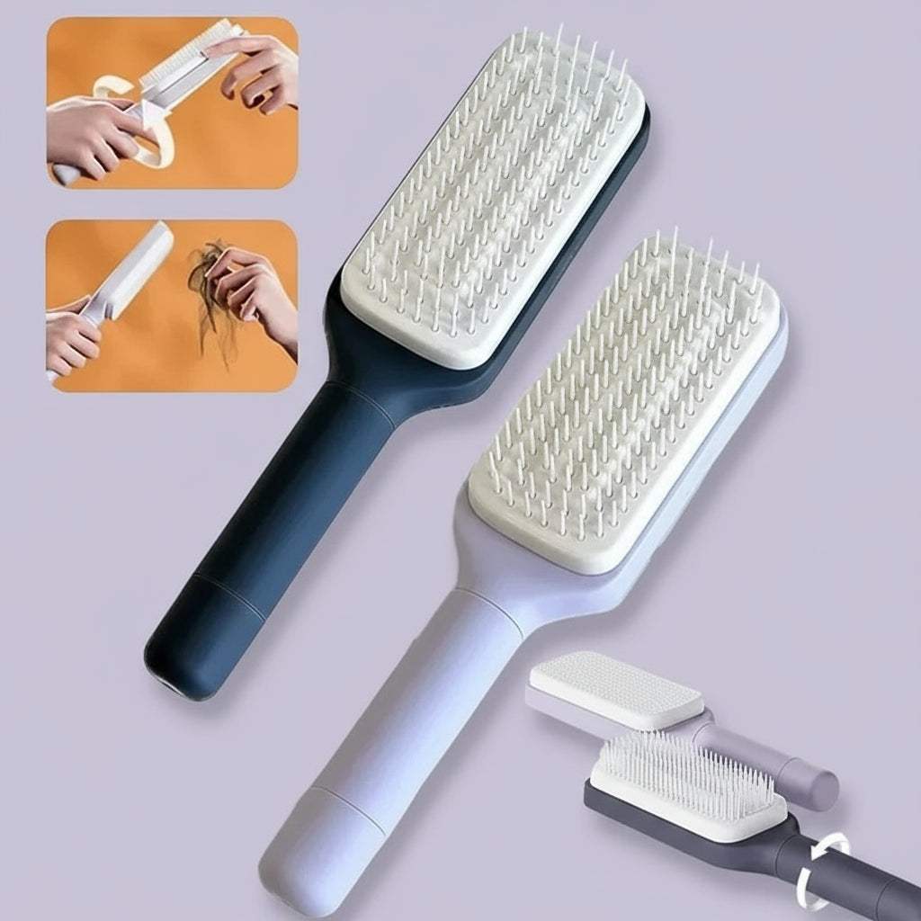 Smart Auto-Cleaning Hair Brush